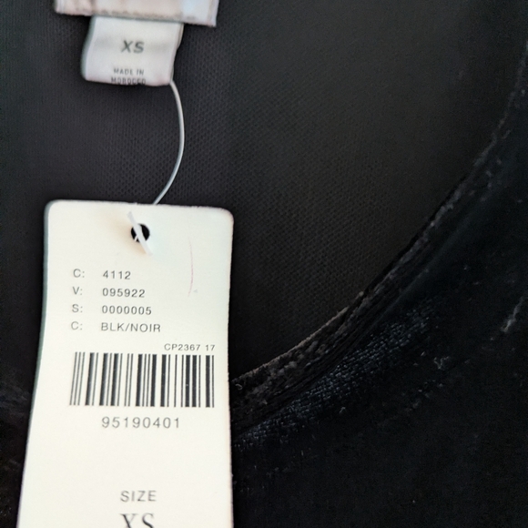 Maeve Black Sheer Puff Sleeve Blouse - Picture 5 of 9